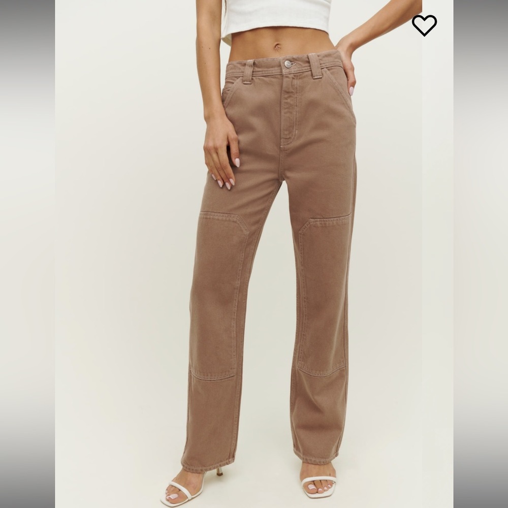 Reformation Harrison Carpenter High Rise Straight Pants